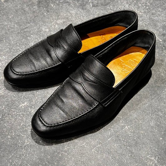 【Berwick】バーウィック 5105 ローファー グレインレザー ブラック サイズ24.5