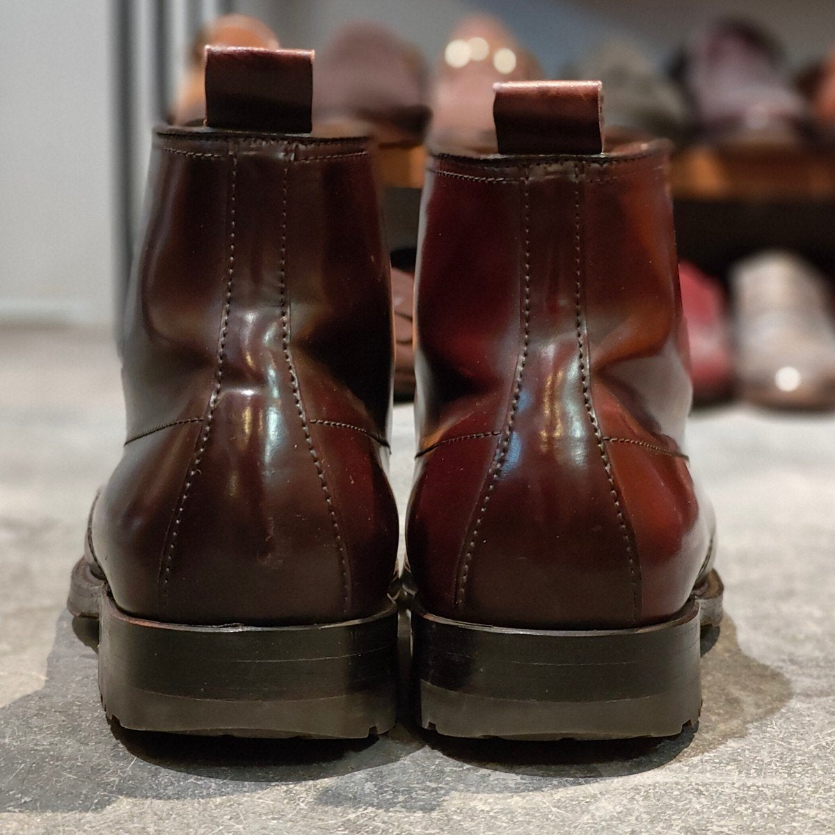 美品【ALDEN】オールデン 40508HC TASSELS別注 インディーブーツ コードバン ダークバーガンディ サイズ US7D トゥルーバランスラスト