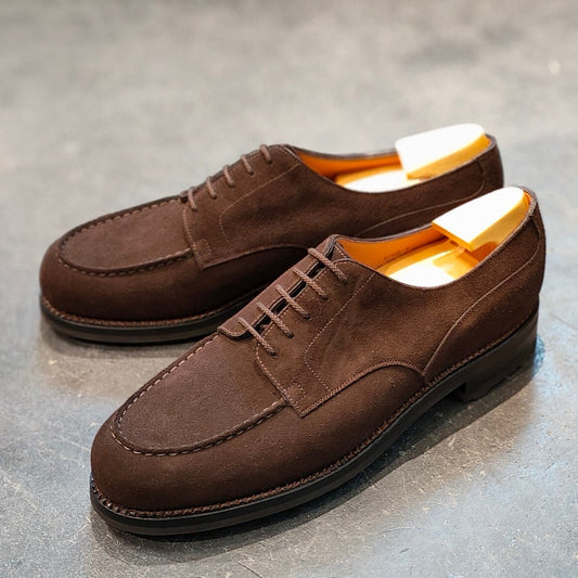 新品未使用 【J.M.WESTON】ジェイエムウエストン 641 ゴルフ Uチップ 旧ロゴ スエード ダークブラウン サイズ UK9C 31ラスト 参考定価￥176,000-