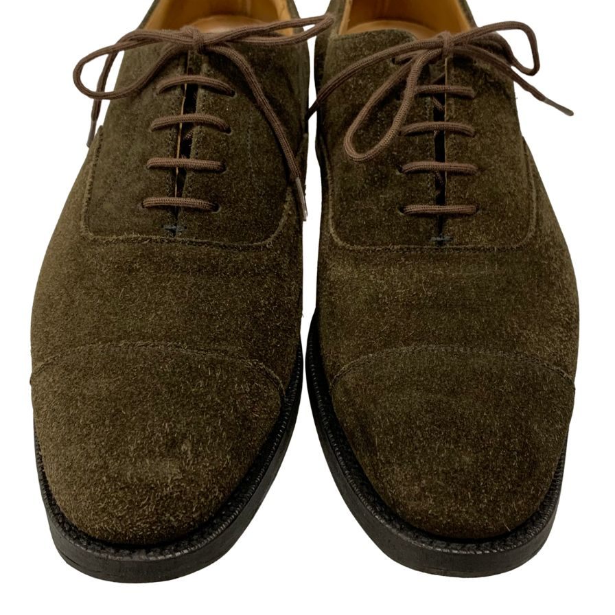 Church's】チャーチ 173 ビジネスシューズ スエード カーキ サイズ 60F
