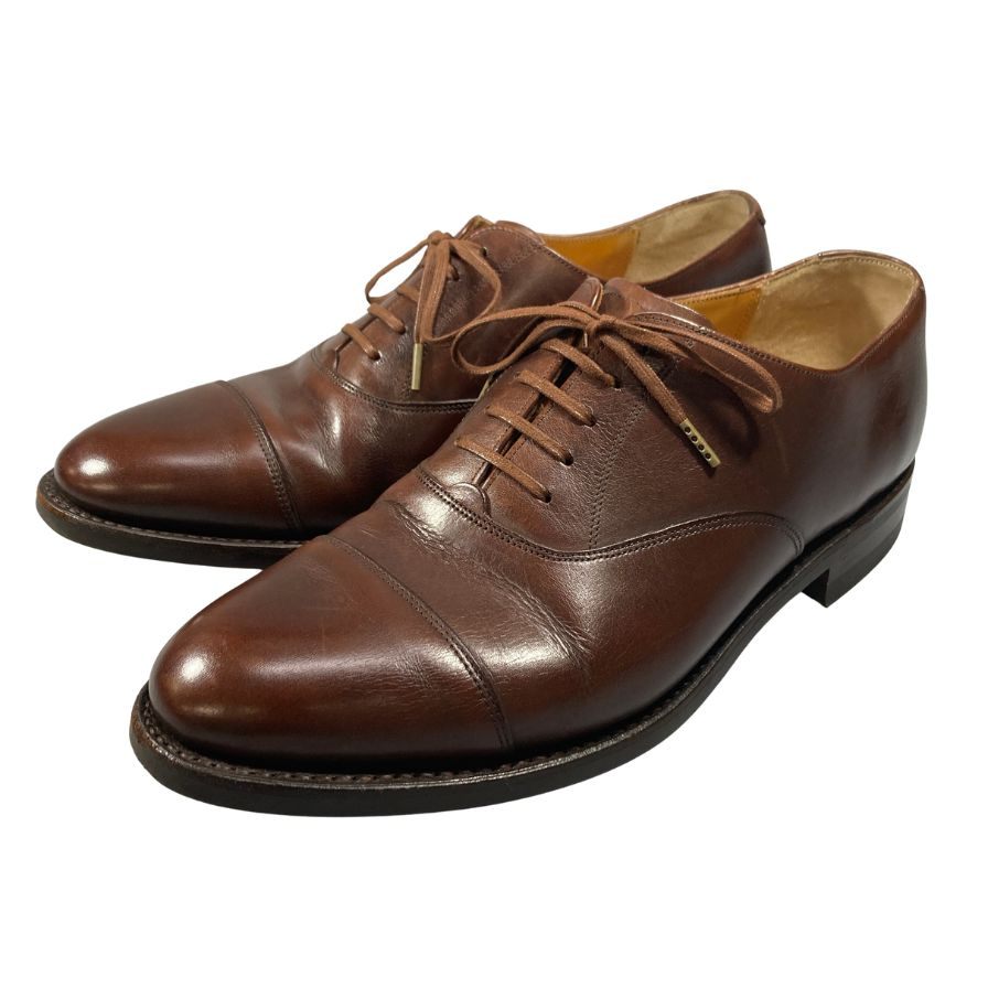 【Lloyd Footwear】ロイドフットウェア レザーシューズ ストレートチップ カーフ 1213 ブラウン サイズUK7E