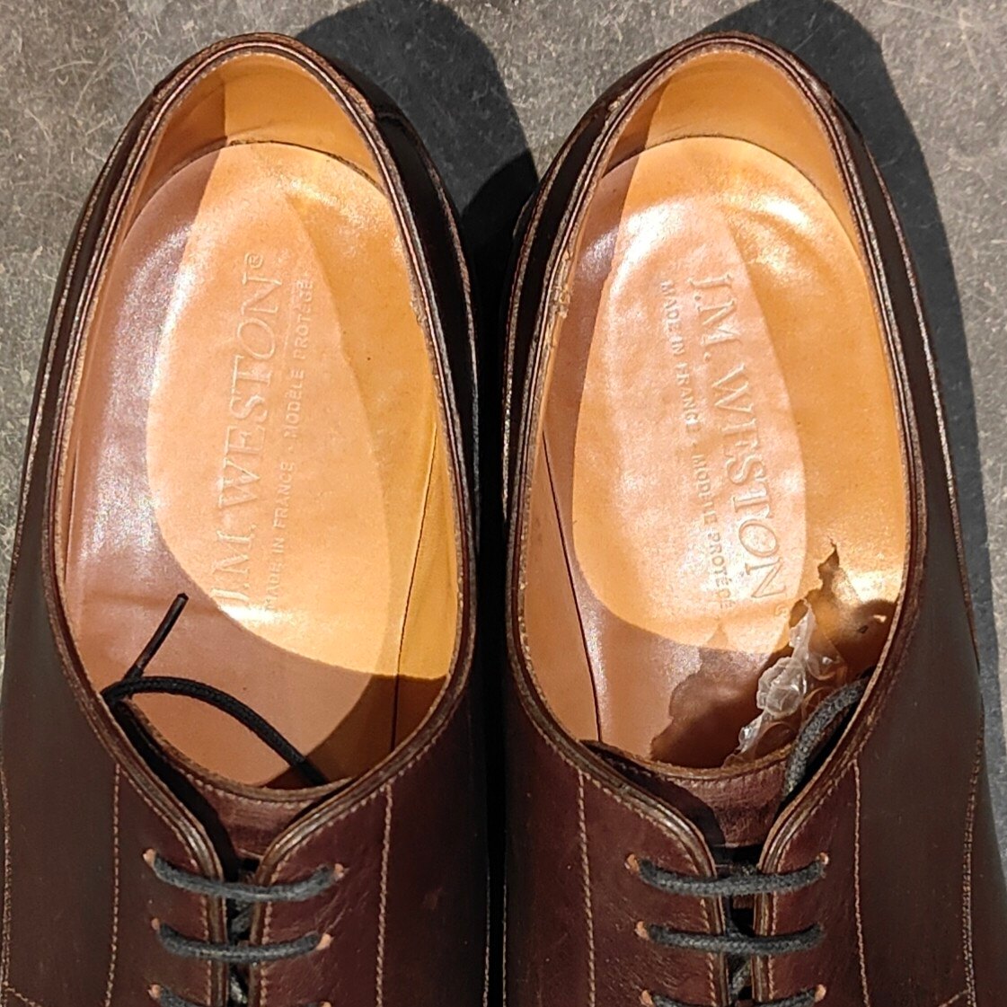 美品【J.M.WESTON】ジェイエムウエストン 641 ゴルフ Uチップ ボックスカーフ ダークブラウン サイズ UK8E 31ラスト 参考定価￥187,000-