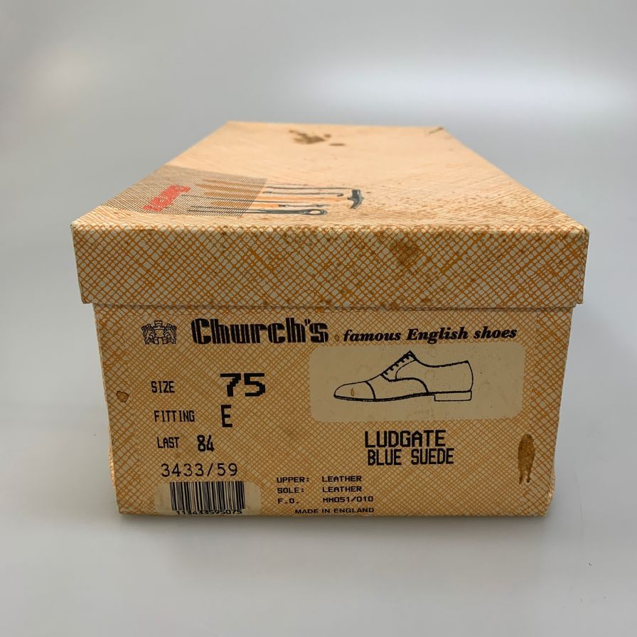 【Church's】チャーチ  スエードシューズ  ネイビー（紺） サイズ 75E 84ラスト