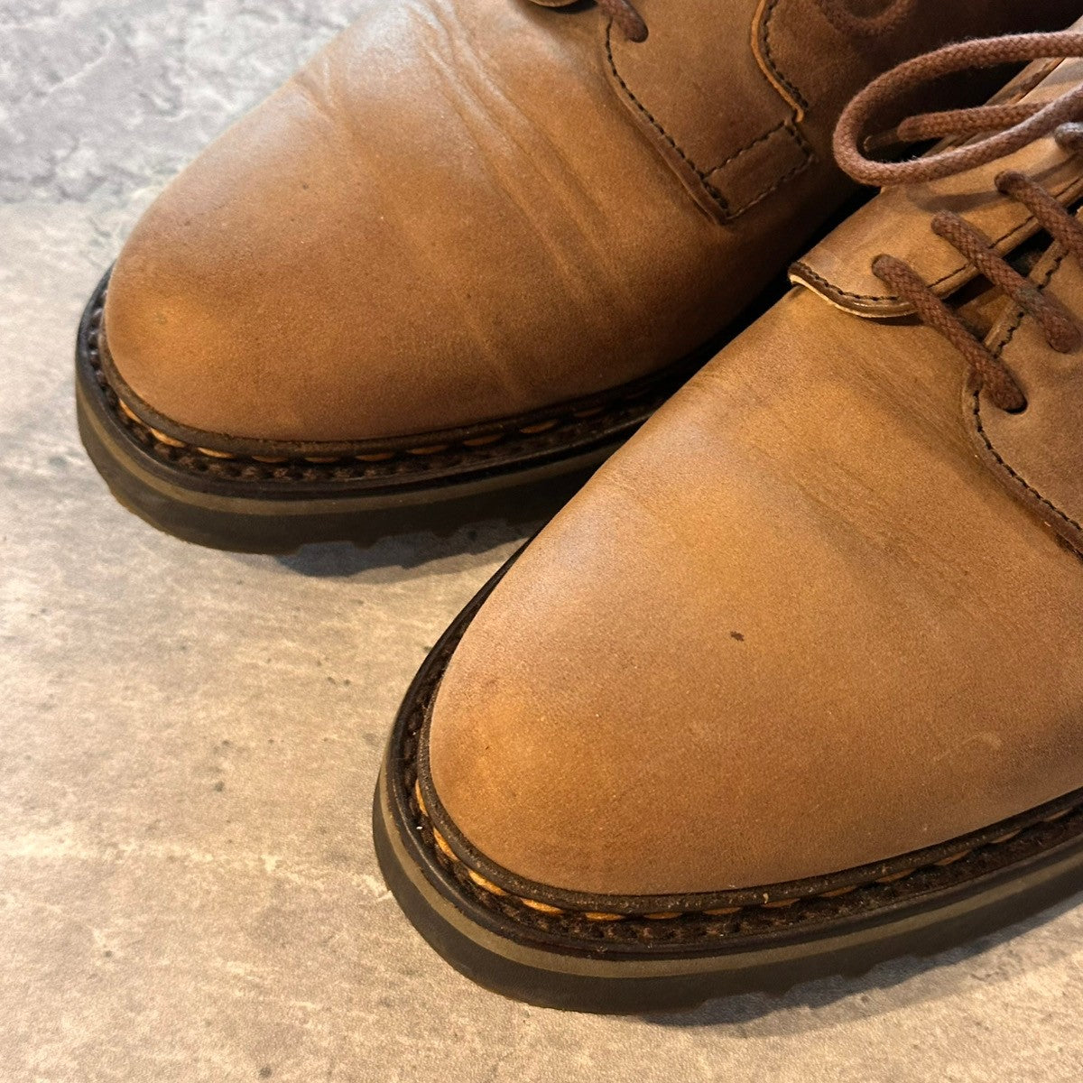 【JOHNLOBB】ジョンロブ ユタ コテージライン ユタ プレーントゥ ヌバックレザー ブラウン サイズUK5.5相当 8695ラスト