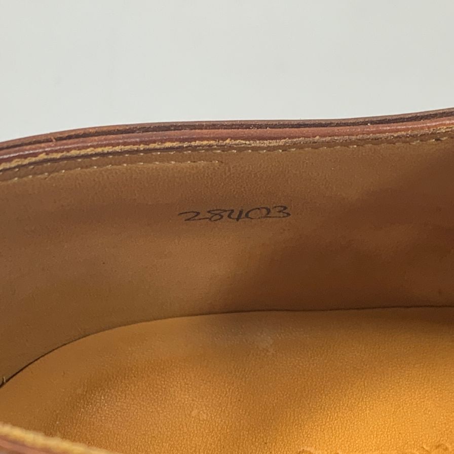 【JOHN LOBB】ジョンロブ レザーシューズ プレーントゥ イヤーモデル 2003 サイズUK6.5E メンズ ブラウン