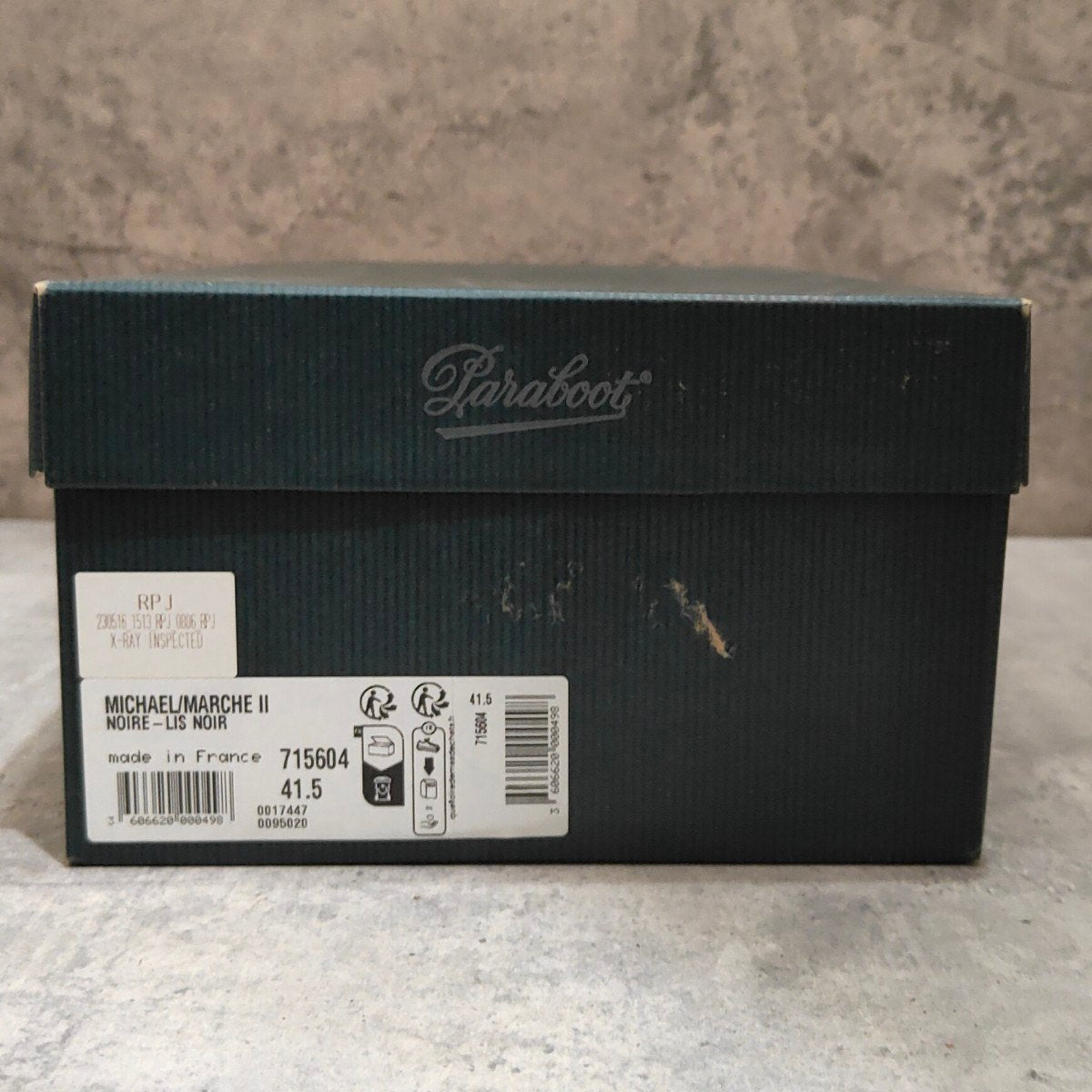 美品【PARABOOT】パラブーツ ミカエル チロリアン リスレザー ブラック サイズ41.5 参考定価￥110,000-