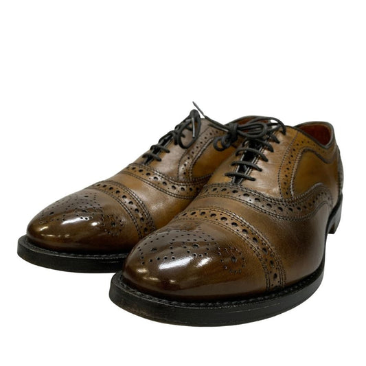【ALLEN EDMONDS】アレンエドモンズ レザーシューズ ストランド セミブローグ カーフ ブラウン サイズUS7.5 メンズ Strand