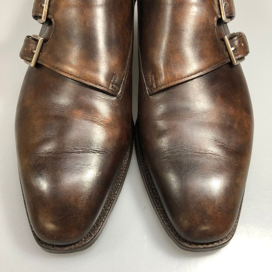 【JOHN LOBB】ジョンロブ チャペル ダブルモンク レザーシューズ ミュージアムカーフ ブラウン 6E