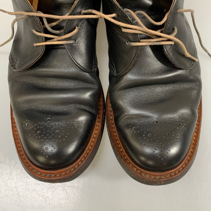 【オンライン限定】【TRICKER'S】トリッカーズ M7509 チャッカブーツ メダリオン ダイナイトソール ブラック サイズ7.5