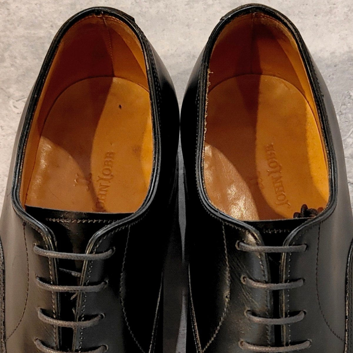 希少 極美品【JOHNLOBB】ジョンロブ シティ カーフ ブラック サイズ UK6EE 8695ラスト