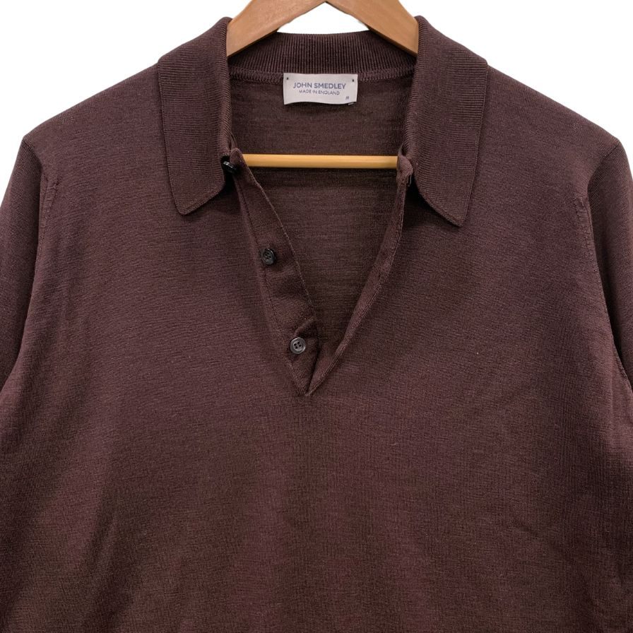 【JOHN SMEDLEY】ジョンスメドレー 長袖ニットポロシャツ  サイズ