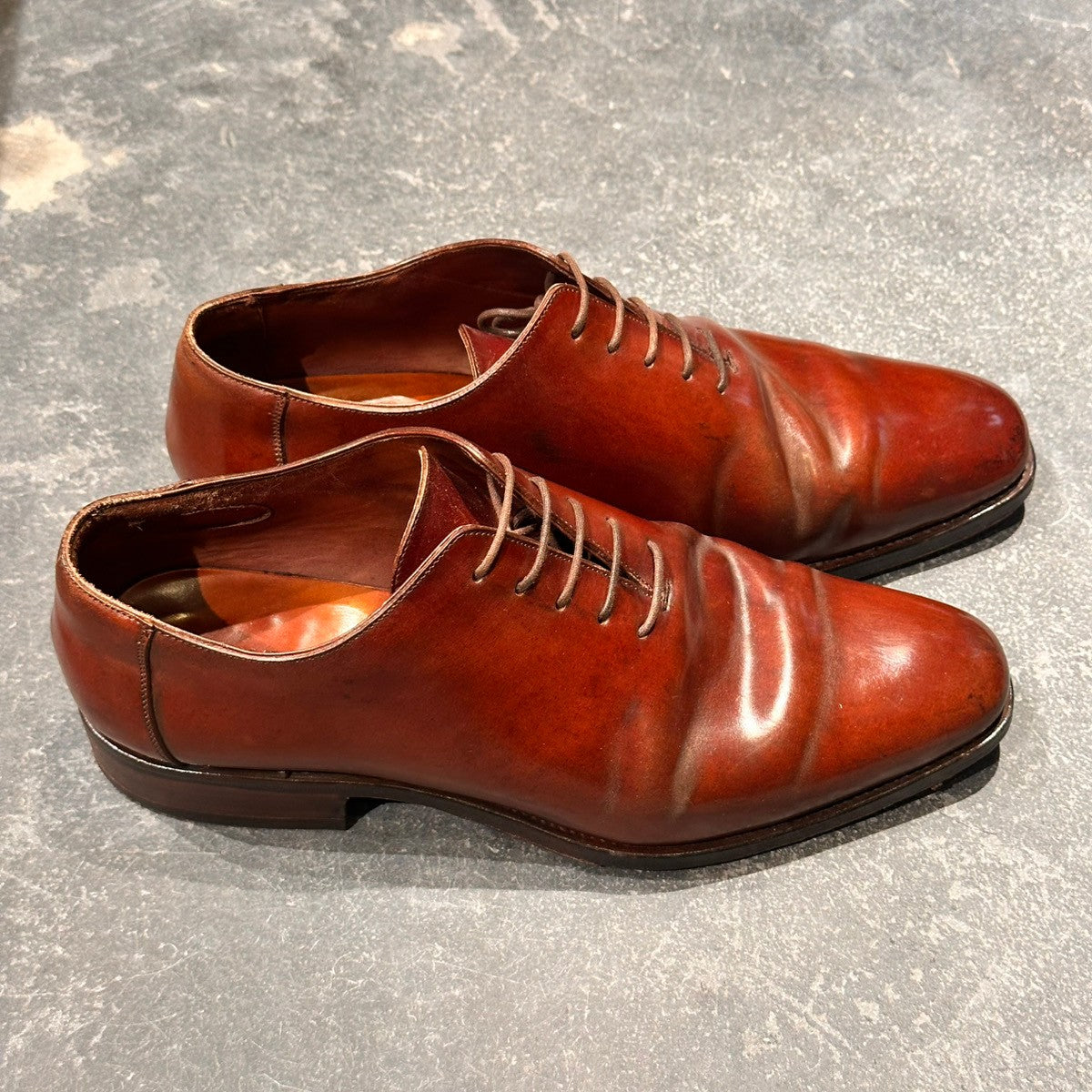 【MEERMIN】メルミン ホールカット コードバン バーガンディ サイズUK6