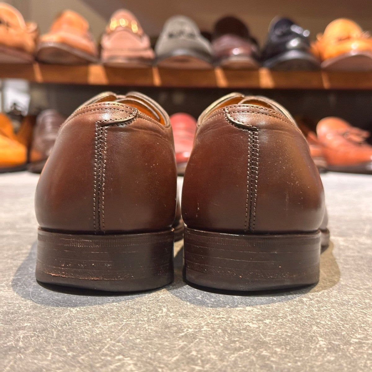 【JOHNLOBB】ジョンロブ エイボン パンチドキャップトゥ カーフ ブラウン サイズUK6E 8000ラスト