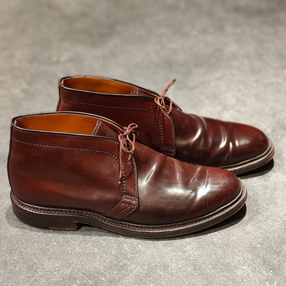 美品【ALDEN】オールデン チャッカブーツ 1339 コードバン ダークバーガンディ サイズUS9E バリーラスト 参考定価￥225,500-