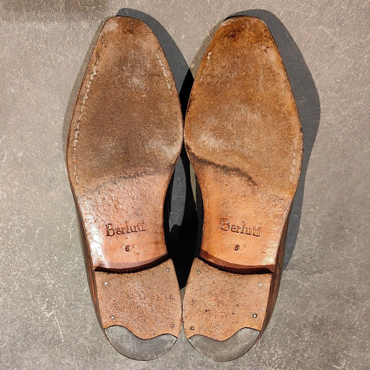 BERLUTI】ベルルッティ 348 アンディ カーフ パティーヌ ネイビー
