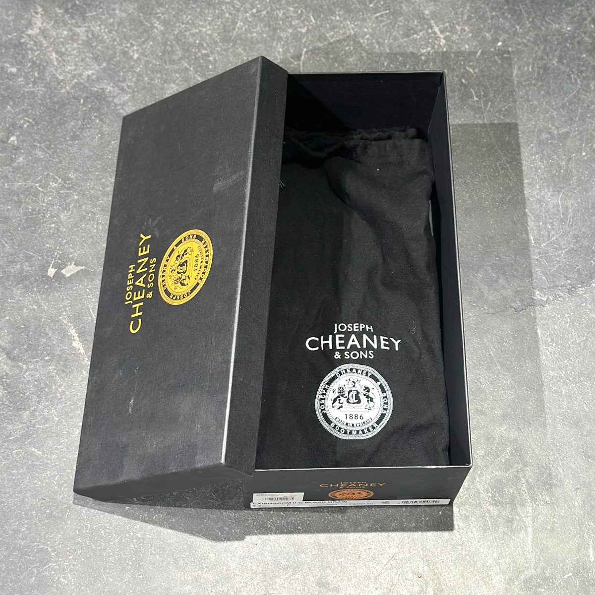 JOSEPH CHEANEY & SONS ジョセフチーニー ブラック サイズ5 JOSEPH CHEANEY】ジョセフチーニー 4436 ケンゴン2 グレインレザー