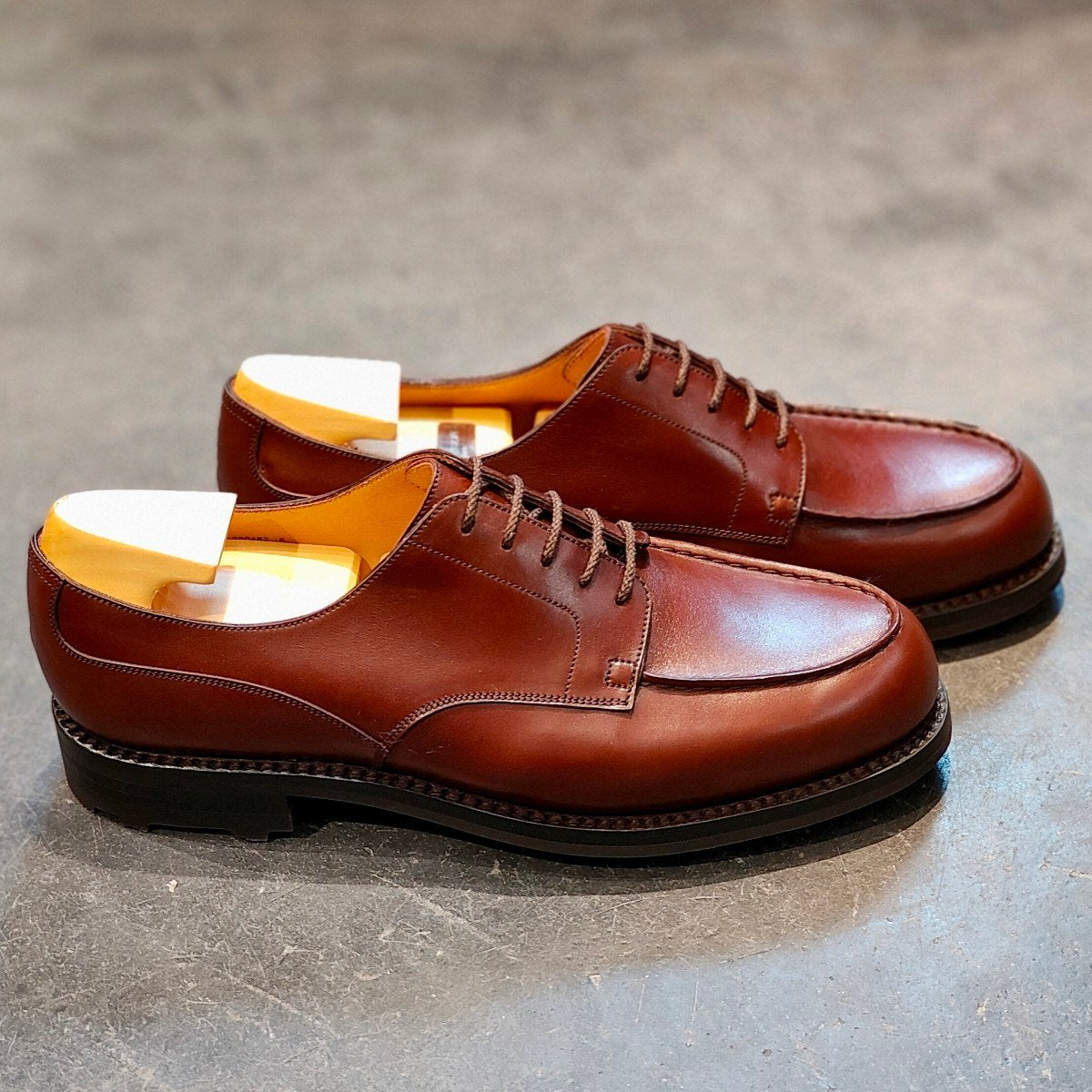 希少 新品未使用 【J.M.WESTON】ジェイエムウエストン 641 ゴルフ Uチップ ボックスカーフ レッドエトラスコ サイズ UK9C 31ラスト 参考定価￥176,000-
