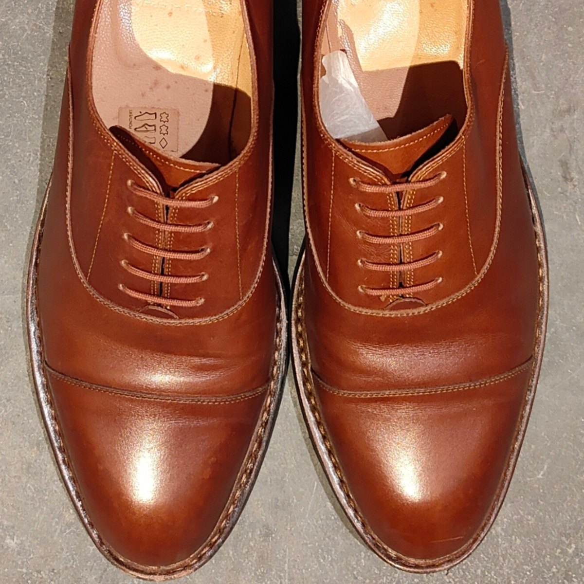 【Paraboot】パラブーツ モンターニュ ストレートチップ ブラウン サイズ UK8 参考定価￥101,200-