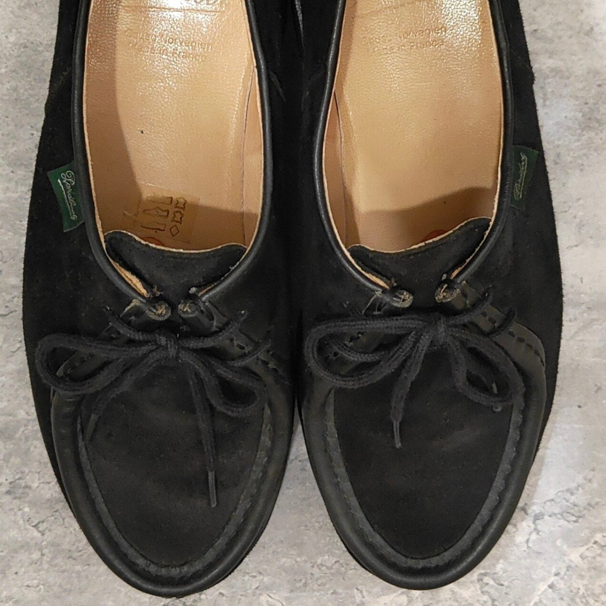 【PARABOOT】パラブーツ ミカエル コンビネーション チロリアン スエード スエード×カーフ ブラック サイズ39