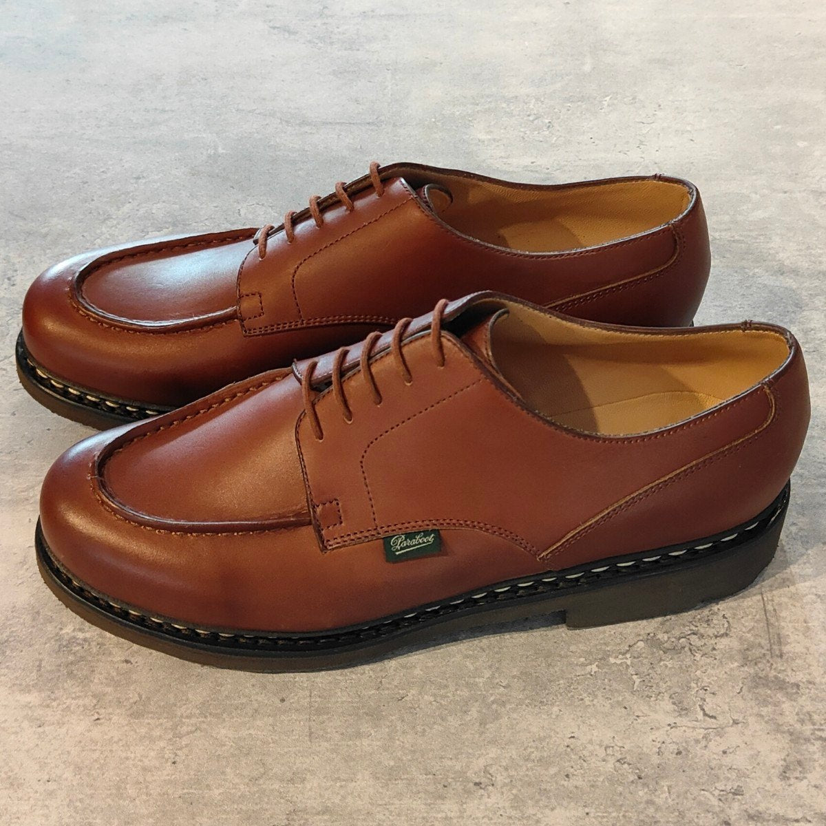 未使用【Paraboot】パラブーツ シャンボード Uチップ リスレザー マロン サイズ UK9.5 参考定価￥110,000-