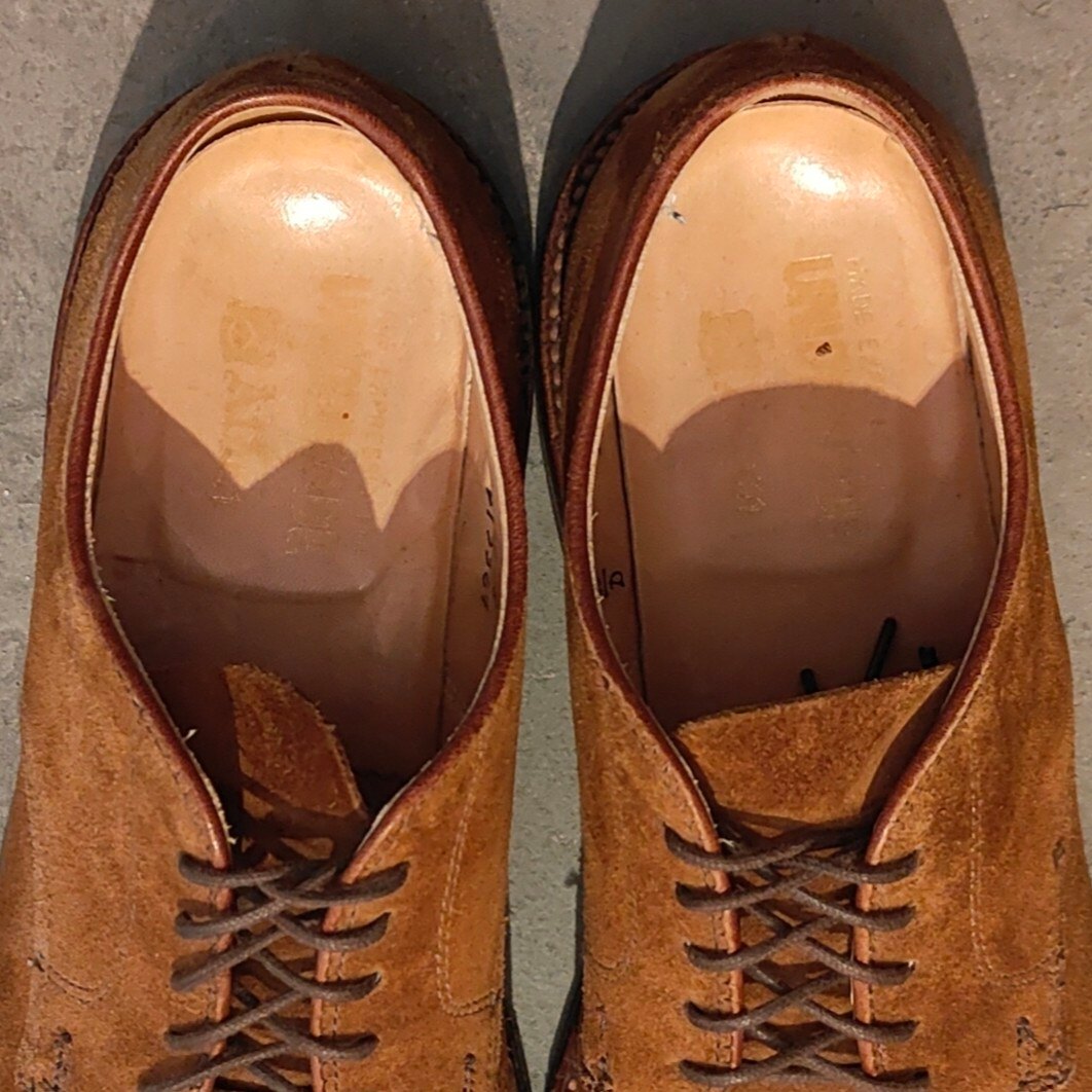 【ALDEN】オールデン ユニオンメイド別注 29336F プレーントゥ スエード ブラウン サイズ US7.5D バリーラスト