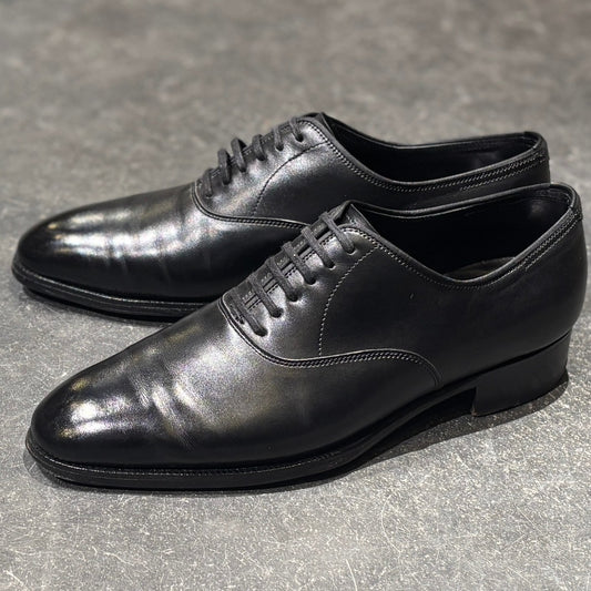 【JOHN LOBB】ジョンロブ レザーシューズ ガニエル２ プレーントゥ カーフ ブラック サイズ UK5.5E 7000ラスト