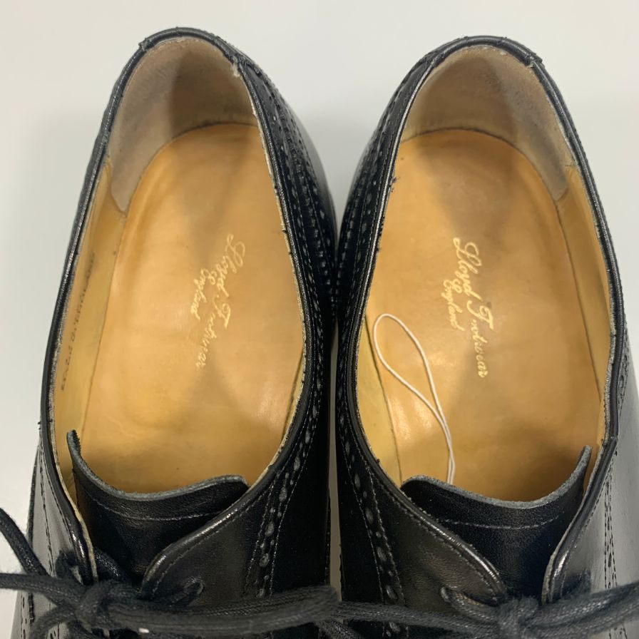 【Lloyd Footwear】ロイドフットウェア レースアップシューズ ストレートチップ カーフレザー 2827ER01 メンズ ブラック サイズ8