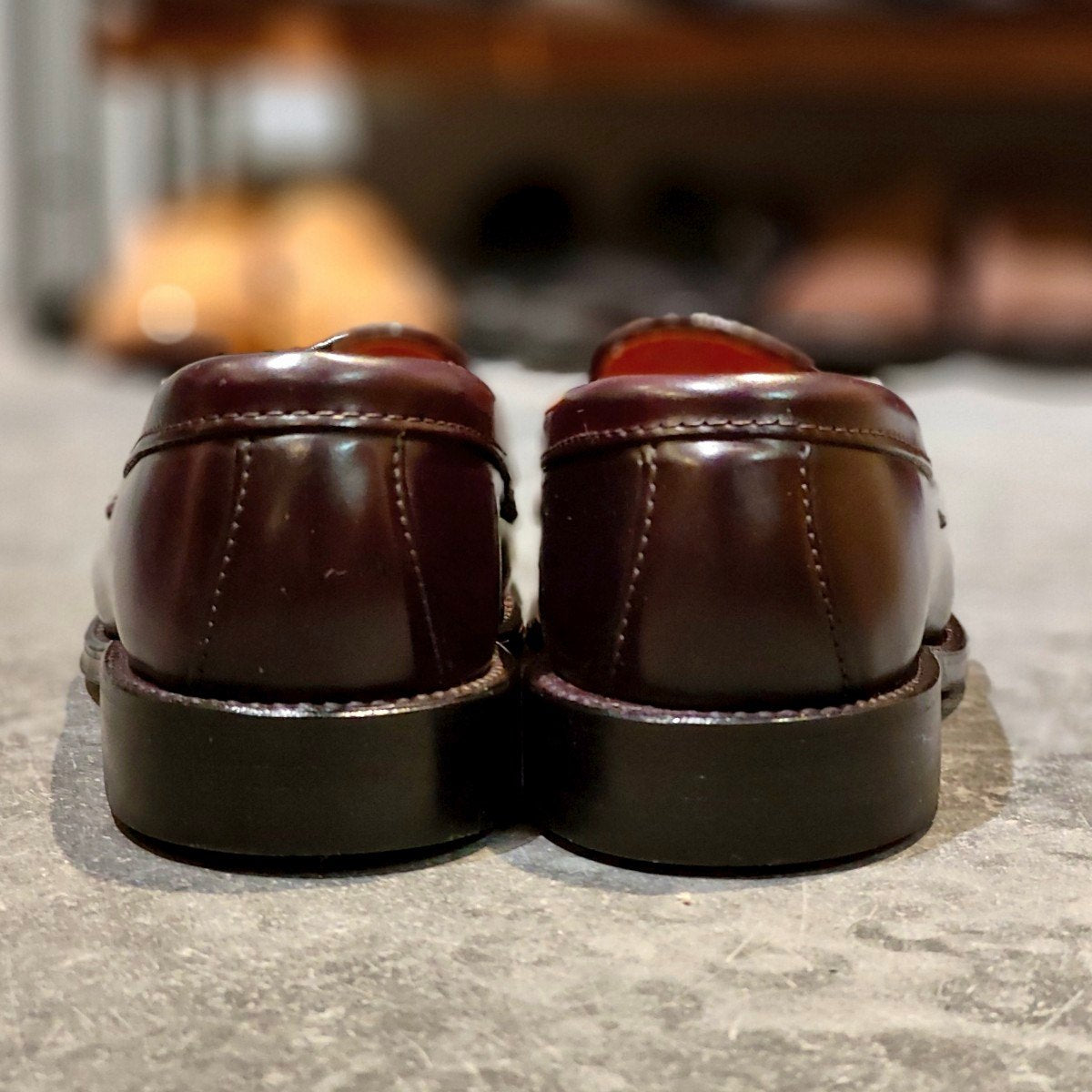 新品未使用【ALDEN】オールデン 986 ペニーローファー コードバン ダークバーガンディ サイズ US6E バンラスト