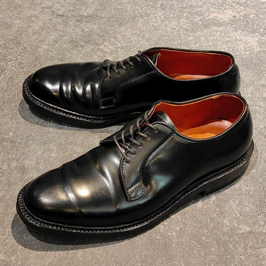 美品【ALDEN】オールデン 9901 プレーントゥ コードバン ブラック サイズ US6.5D バリーラスト 定価￥236,500-