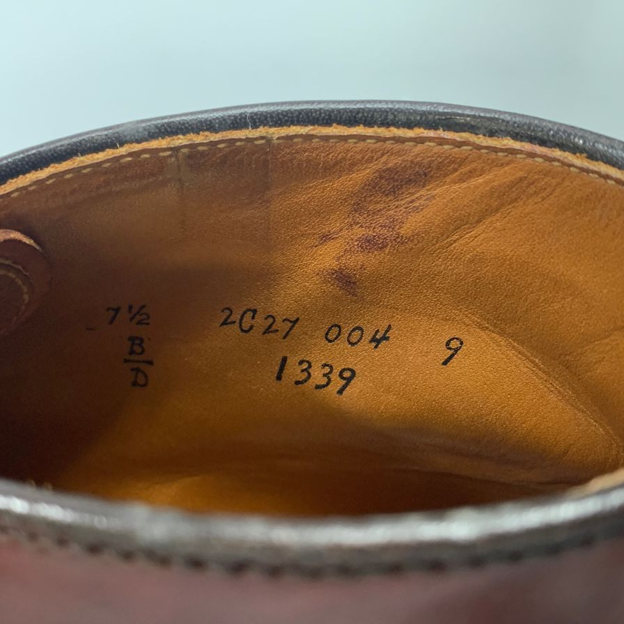 【ALDEN】オールデン レザーシューズ チャッカブーツ 1339 コードバン メンズ サイズ7.5 ブラウン系