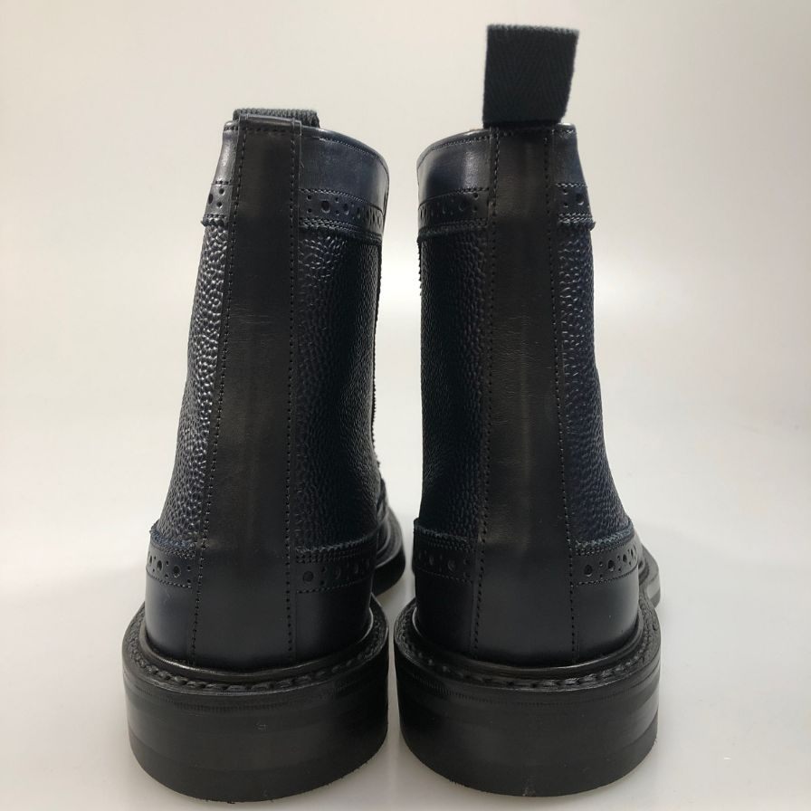 【Tricker’ｓ】トリッカーズ カントリーブーツ モールトン グレインレザー ウイングチップ 922116 M7819 ネイビー UK8