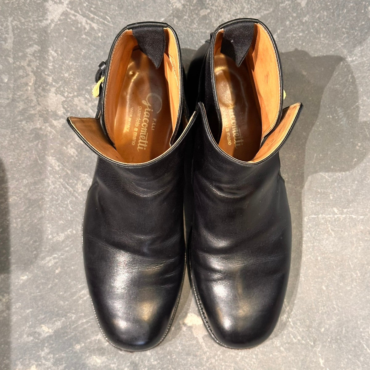 【F.LLI GIACOMETTI】フラテッリ ジャコメッティ FG236 ジョッパーブーツ カーフ ブラック サイズ40