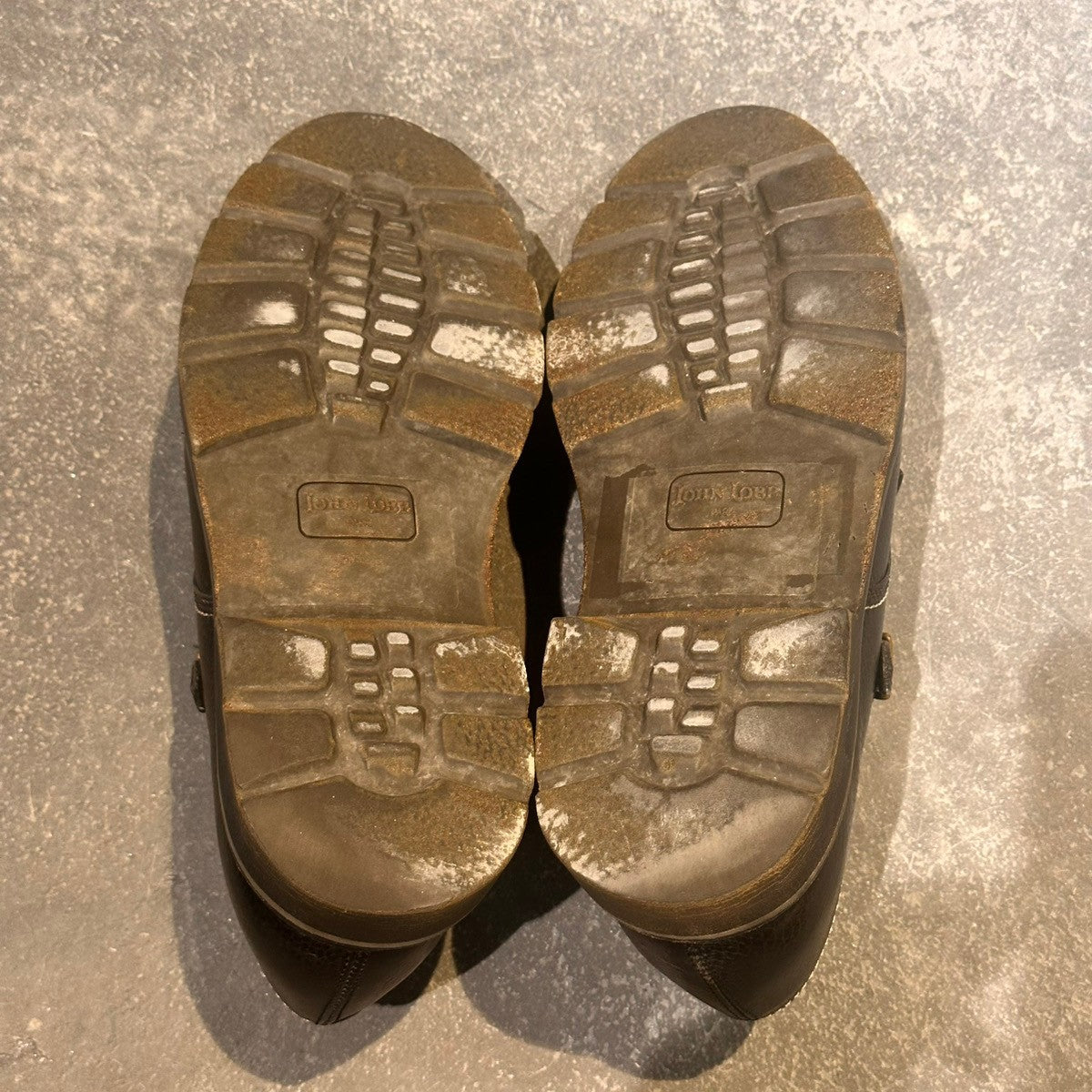 希少【JOHN LOBB】ジョンロブ ウィリアム コテージライン ダブルモンク グレインレザー ブラック サイズ不明(UK7.5相当)