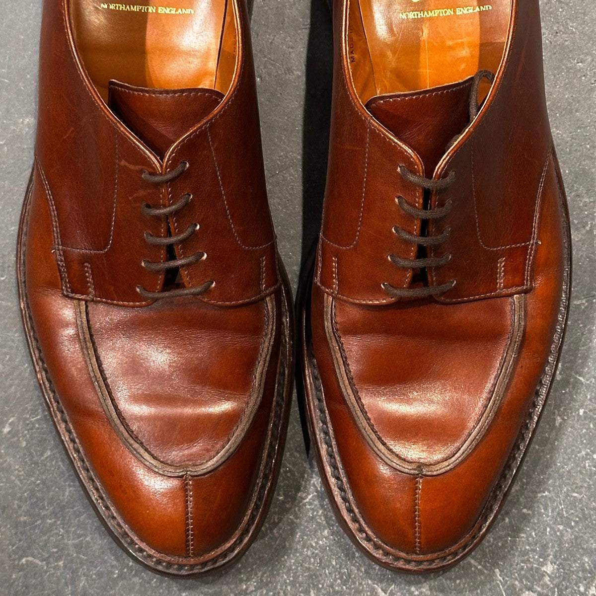 【CROCKETT&JONES】クロケット&ジョーンズ  SUBS サセックス Uチップ カーフ ブラウン サイズUK7E 363ラスト