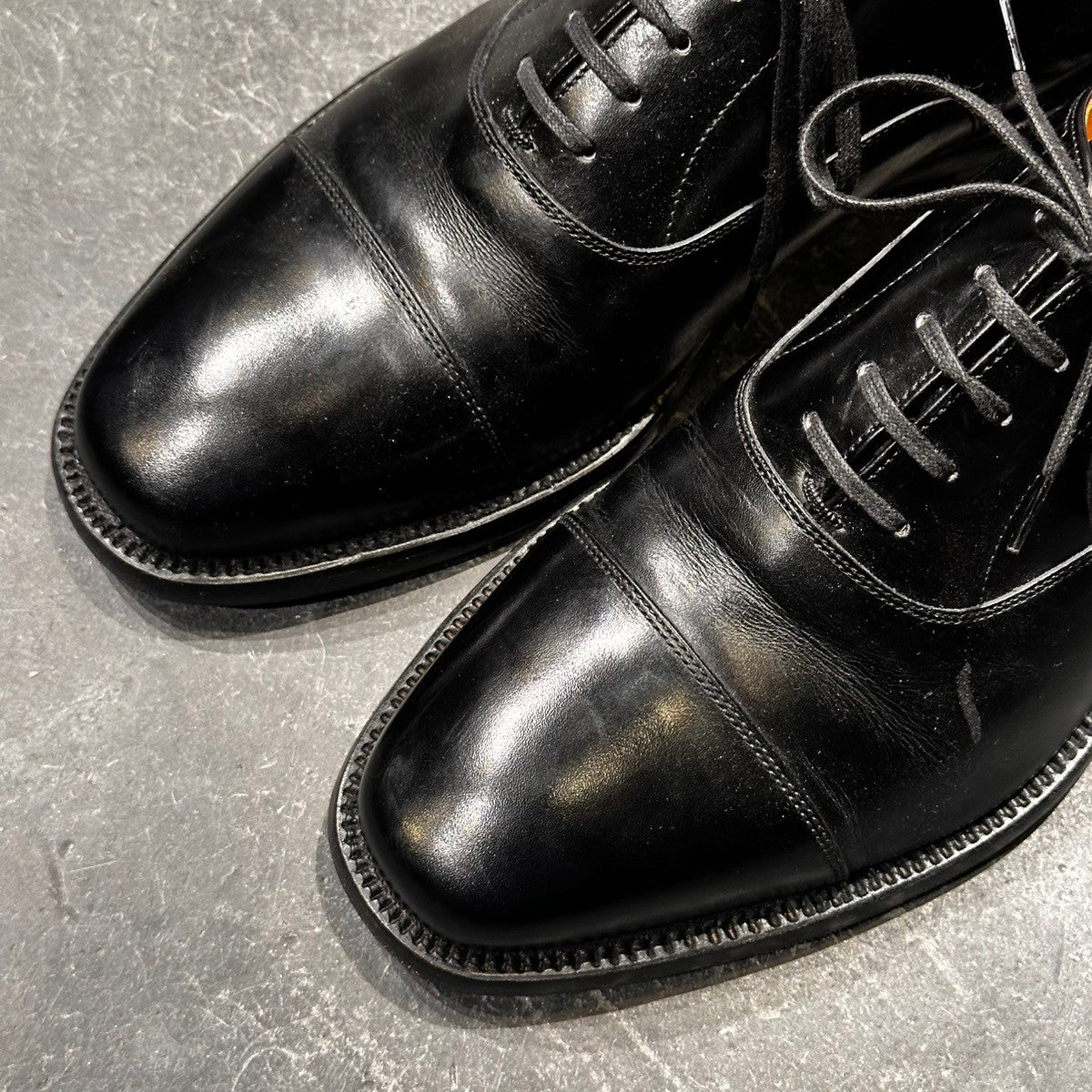 【SCOTCH GRAIN】スコッチグレイン 2416 ストレートチップ カーフ ブラック サイズ25.5EEE