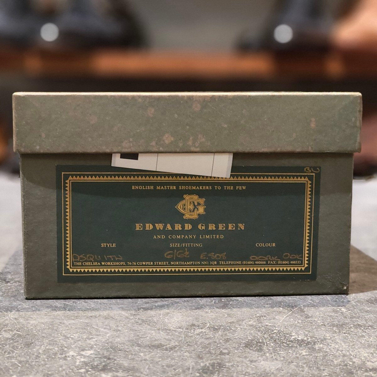美品【EDWARD GREEN】エドワードグリーン アスキス セミブローグ カーフ ダークオークアンティーク サイズ UK6E 808ラスト