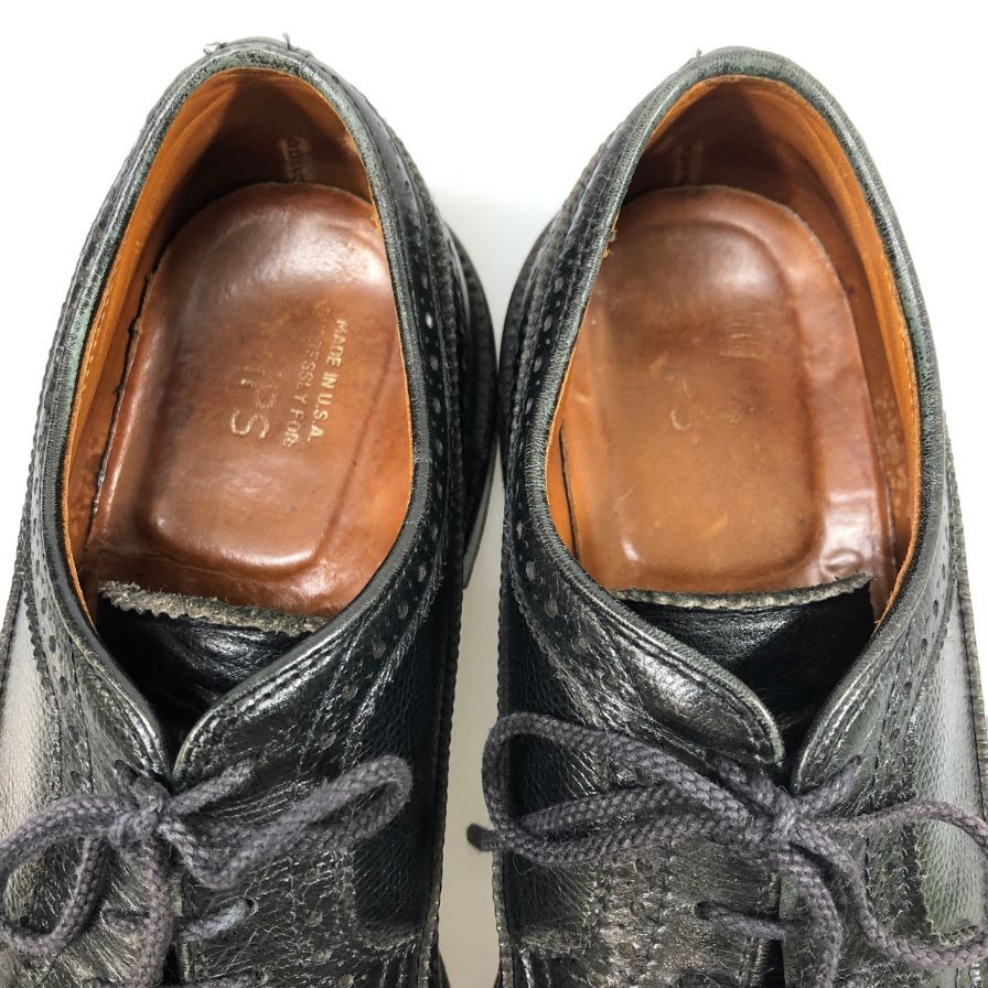 【Alden】オールデン 978 90S デッドストック ウィングチップ 外羽根 メンズ 8D ブラック