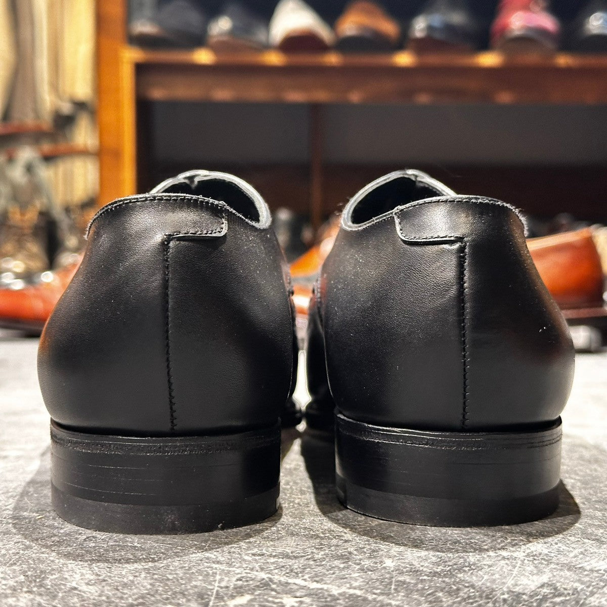 未使用品【J.M.WESTON】ジェイエムウエストン 359 ラファエル パンチドキャップトゥ カーフ ブラック サイズUK5D T9ラスト