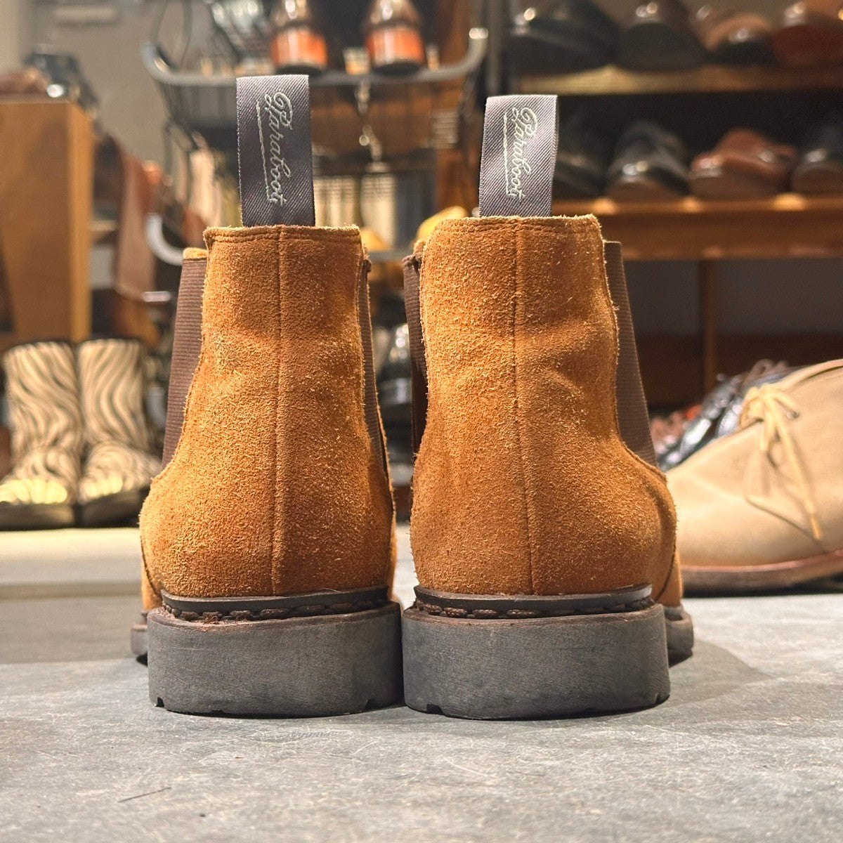 ア*ロ様 パラブーツ シャンフォート スエード サイドゴアブーツ OVY PARABOOT】パラブーツ シャンフォート サイドゴアブーツ スエード