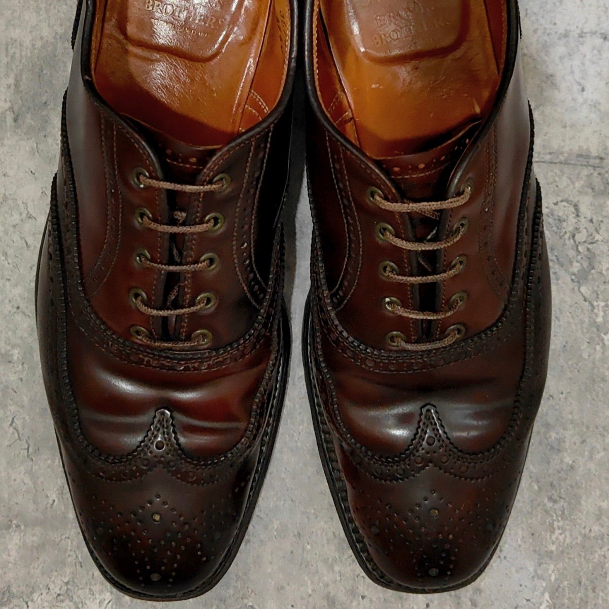 【ALDEN】オールデン ブルックスブラザーズ別注 A764 ウイングチップ コードバン ダークバーガンディ サイズUS7.5C アバディーンラスト
