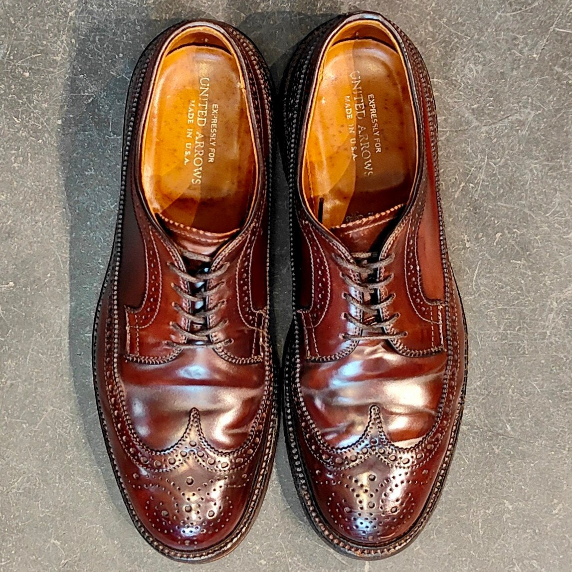【ALDEN】オールデン 975 LWB コードバン ダークバーガンディ サイズ US７D バリーラスト 参考定価￥214,500-