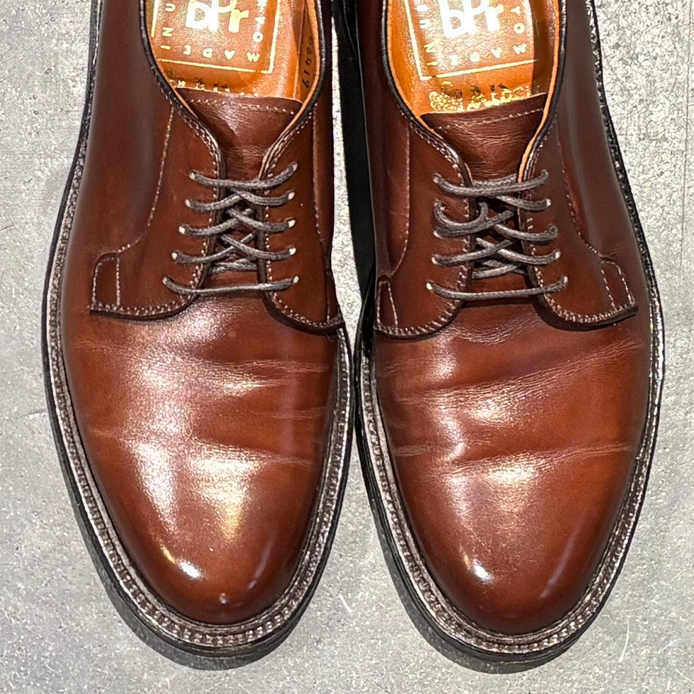 Alden オールデン 9 1/2 カーフ プレーントゥ カーフ 雨の日よう