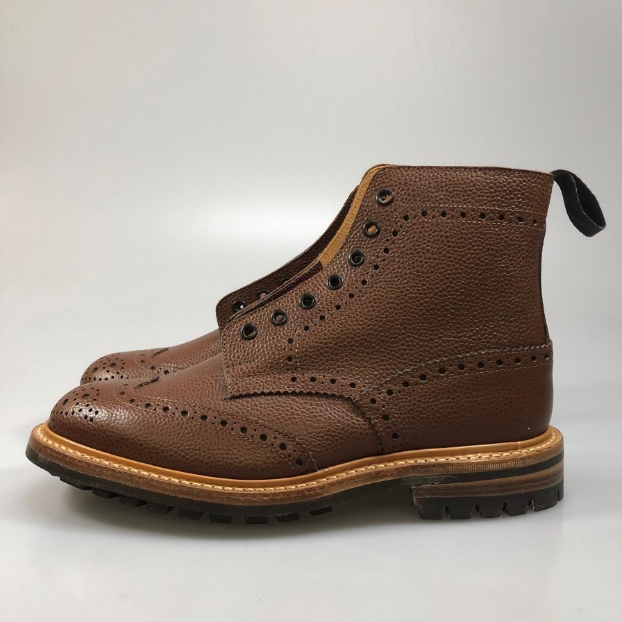 【Tricker’ｓ】トリッカーズ ストウ カントリーブーツ ウイングチップ 947979 W5634 ブラウン UK7ハーフ