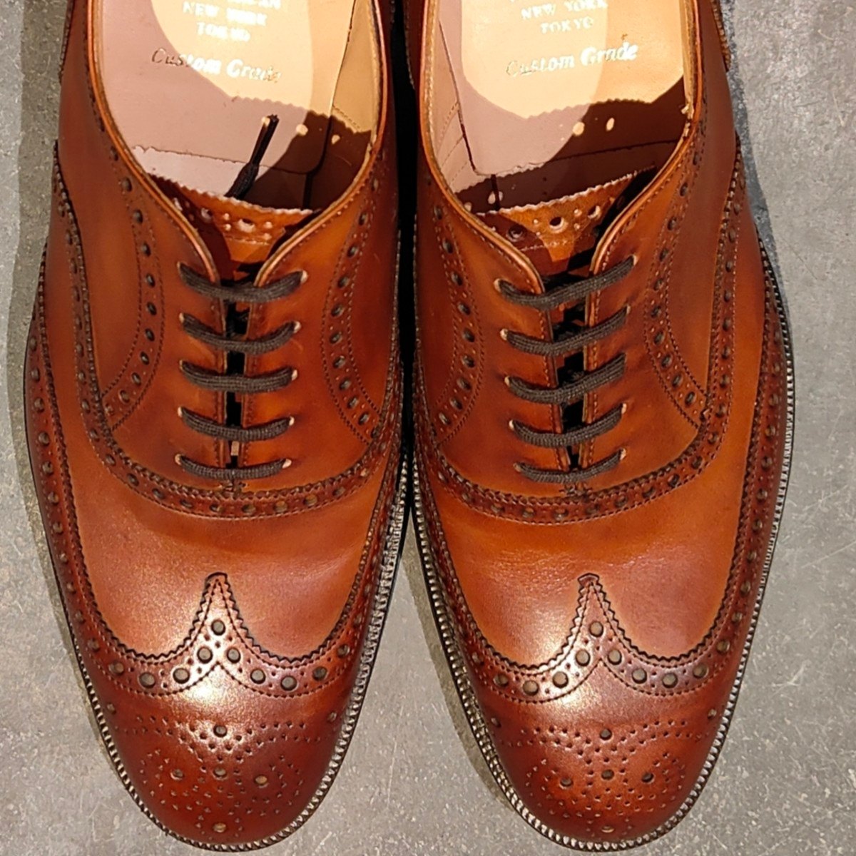 新品未使用【Church's】チャーチ チェットウインド 5都市 ウイングチップ ネバダカーフ ウォルナット サイズ UK75F 173ラスト 参考定価定価￥181,500-
