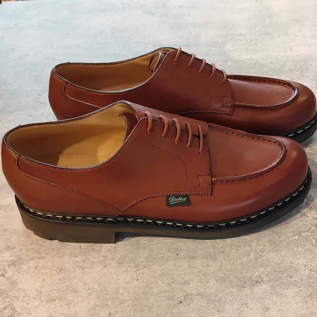 未使用【Paraboot】パラブーツ シャンボード Uチップ リスレザー マロン サイズ UK9.5 参考定価￥110,000-