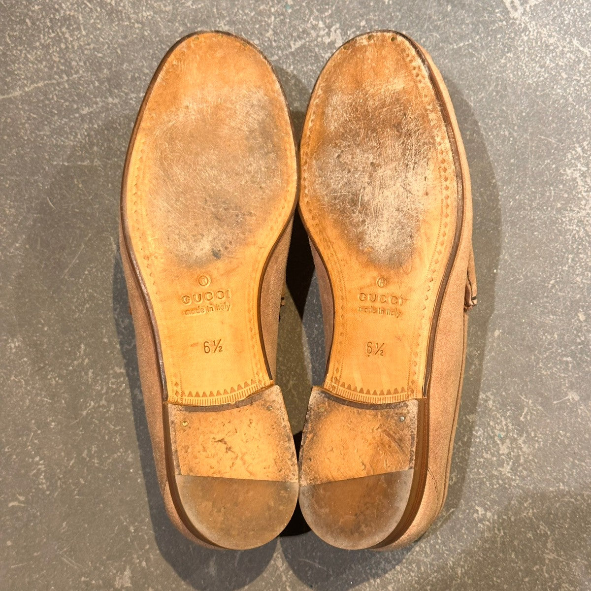 GUCCI】グッチ ビットローファー スエード ベージュ サイズUK6.5 – LASTLAB
