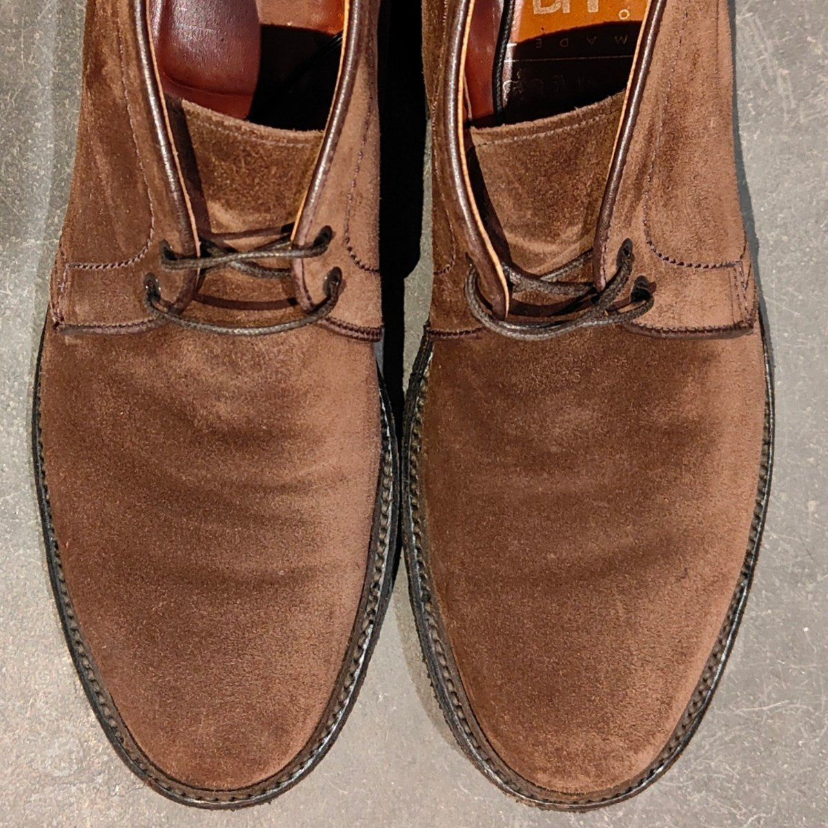 美品【ALDEN】オールデン 1379 チャッカブーツ スエード ブラウン サイズ US8D バリーラスト