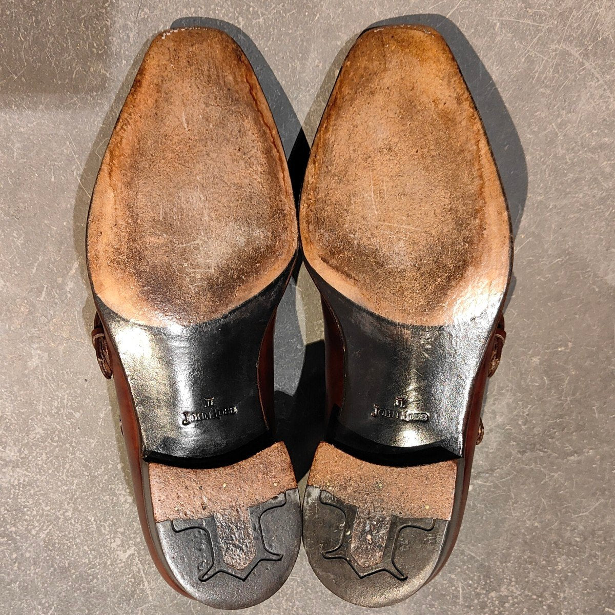 【JOHN LOBB】ジョンロブ チャペル ダブルモンク ミュージアムカーフ ブラウン サイズUK6E 8000ラスト