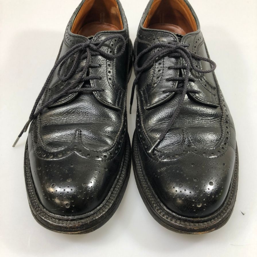【Alden】オールデン 978 90S デッドストック ウィングチップ 外羽根 メンズ 8D ブラック