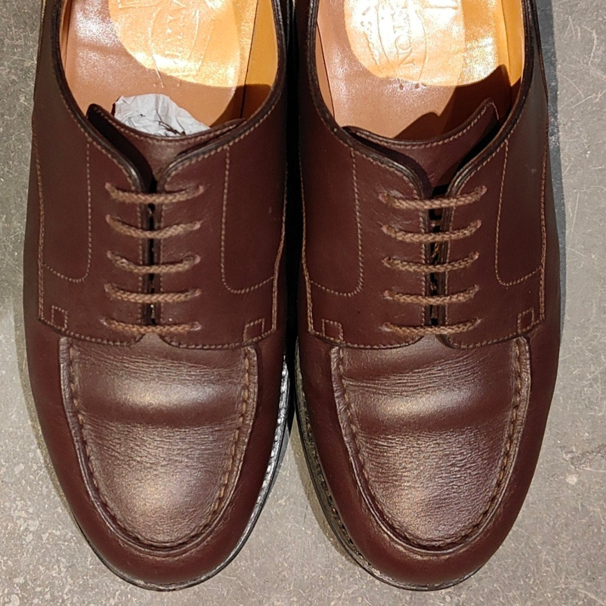 極美品 【J.M.WESTON】ジェイエムウエストン 641 ゴルフ Uチップ カーフ ダークブラウン サイズ UK6D 31ラスト 参考定価￥187,000-